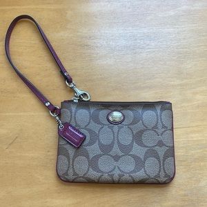 Classic Coach Wristlet
